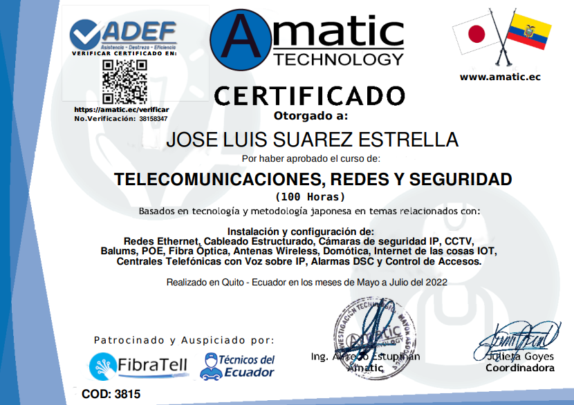 TELECOMUNICACIONES, REDES Y SEGURIDAD
