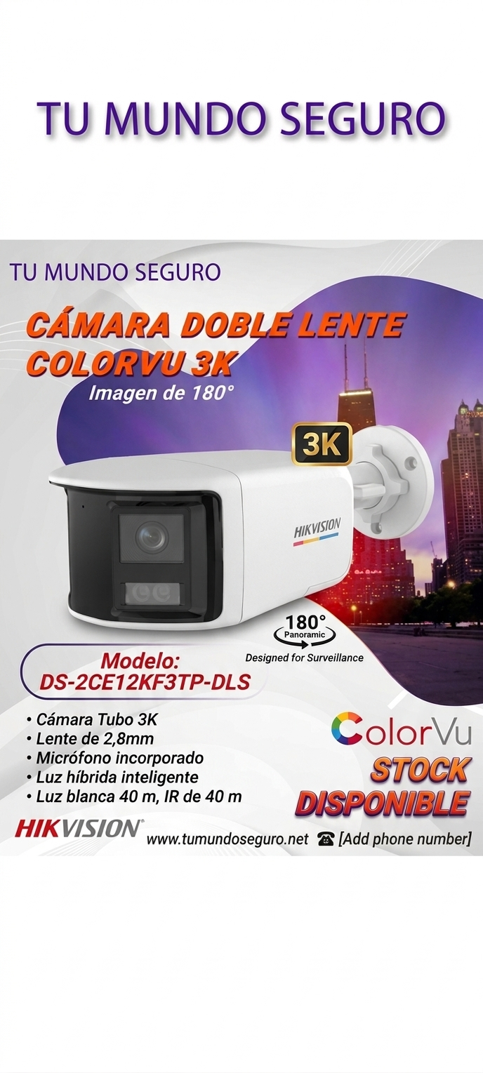 Cámara Bala (Bullet) - DS-2CE12KF3TP-DLS