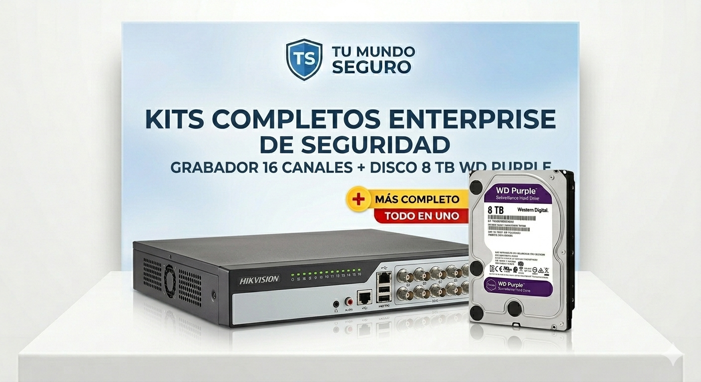 Kit Enterprise 16 Canales (Proyectos Grandes)+ disco duro de 4tb